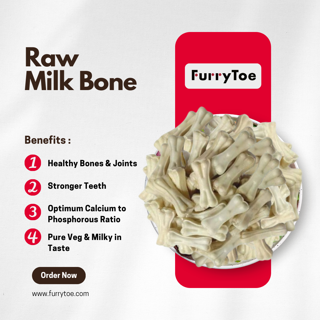 Raw Hide Dog Bones - Milky Flavour